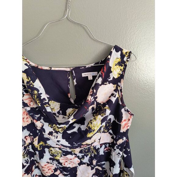 Gap Maternity Women's Size XS Black Floral Sleeveless Mini Dress - Picture 2 of 6